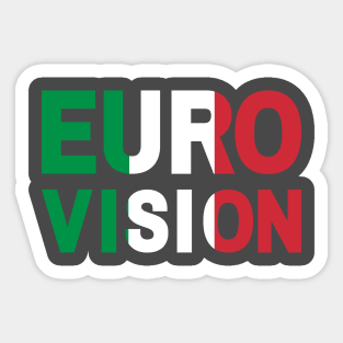 Eurovision - Italy Sticker